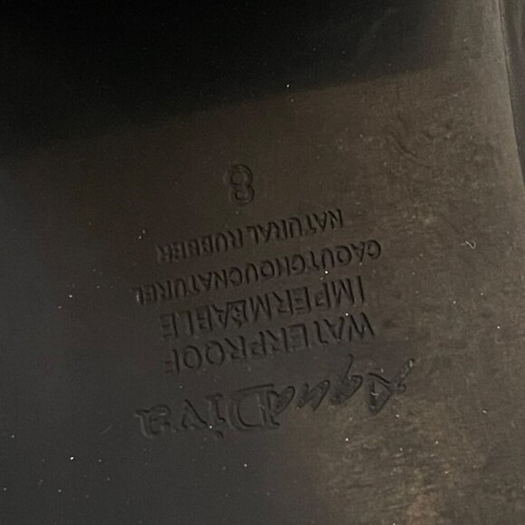 Aqua Diva Waterproof Over the Knee Boots Leather Black Block Heel Sz 8 NEW - Picture 10 of 11